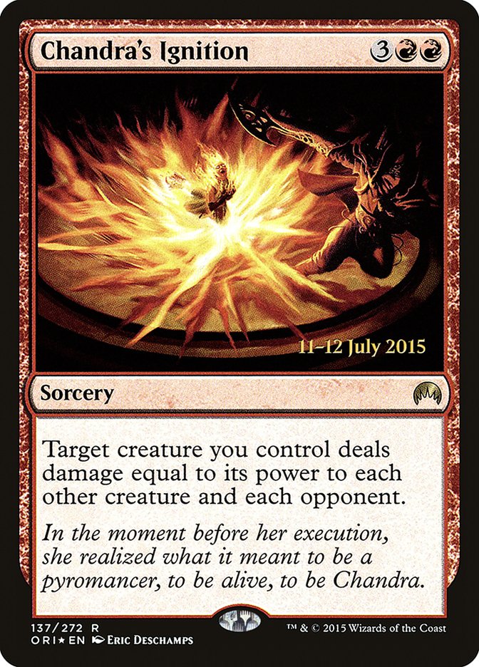 Chandra's Ignition, Magic origins promos Card Art