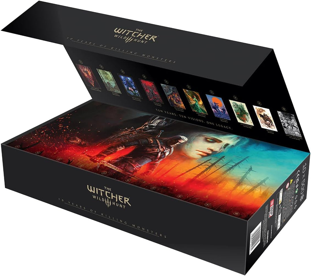 Good Loot - Gaming Puzzle 10 x 500 - The Witcher Wild Hunt: 10th Anniversary Puzzle Collection