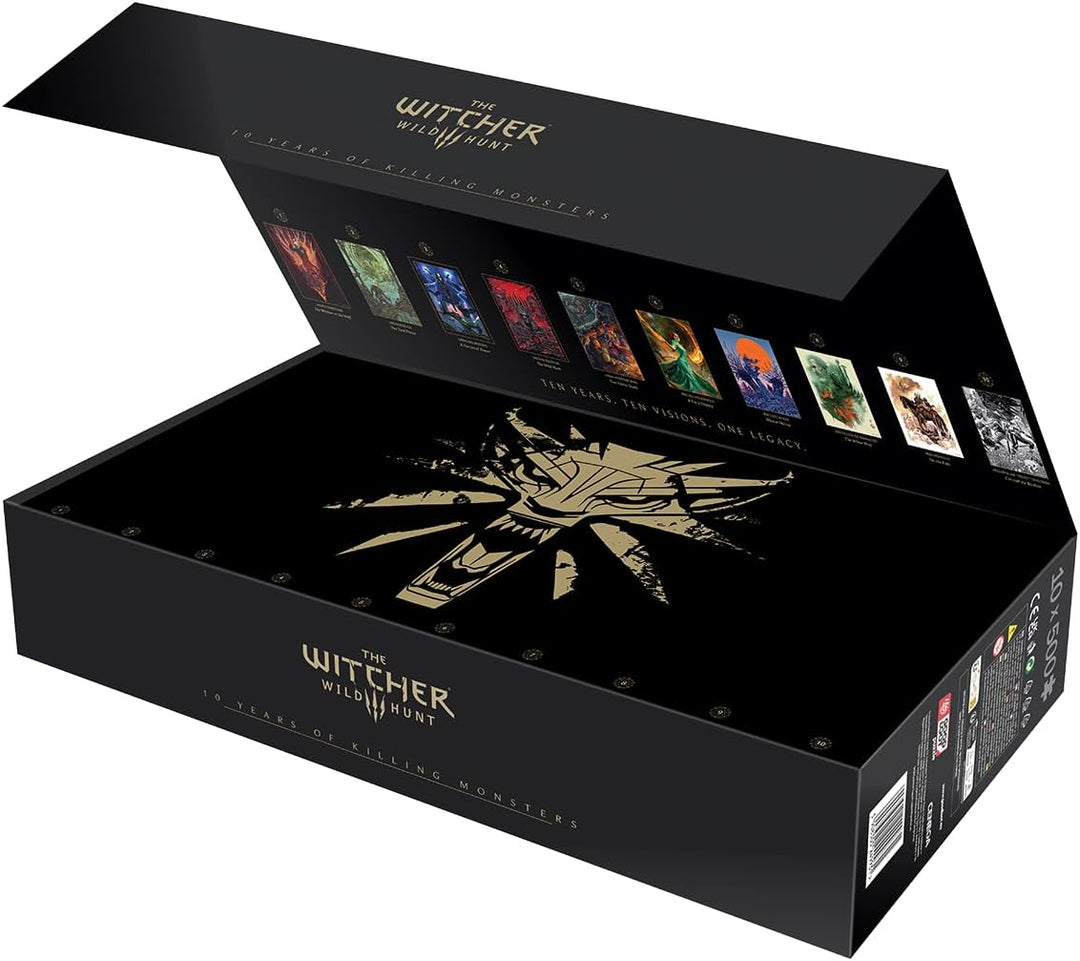 Good Loot - Gaming Puzzle 10 x 500 - The Witcher Wild Hunt: 10th Anniversary Puzzle Collection