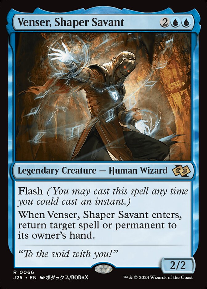 Venser, Shaper Savant, Foundations jumpstart Card Art