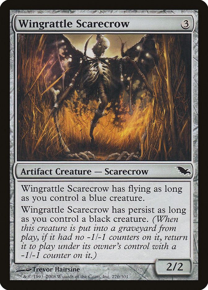 Wingrattle Scarecrow, Shadowmoor Card Art