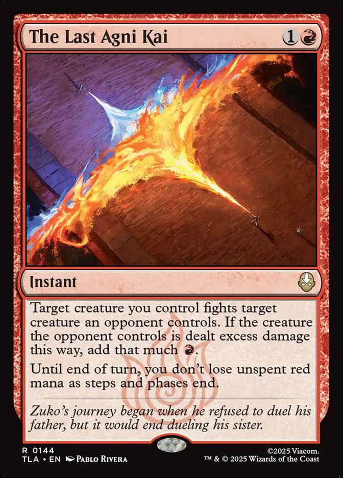 The Last Agni Kai, Avatar: The Last Airbender Card Art