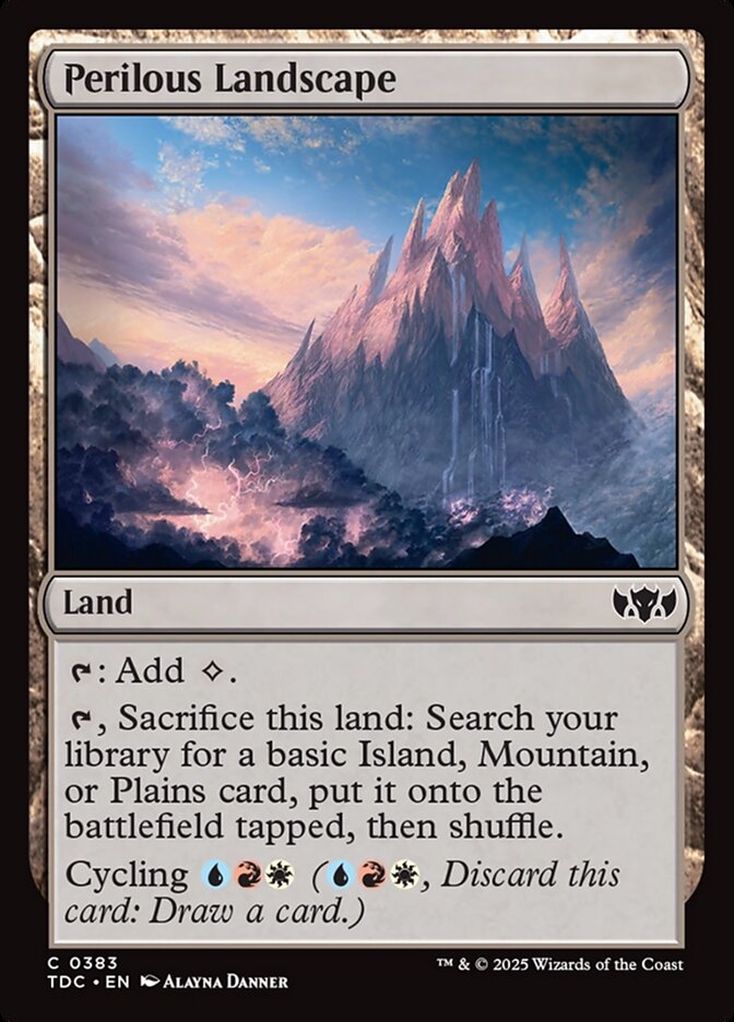 Perilous Landscape, Tarkir: Dragonstorm Commander Card Art