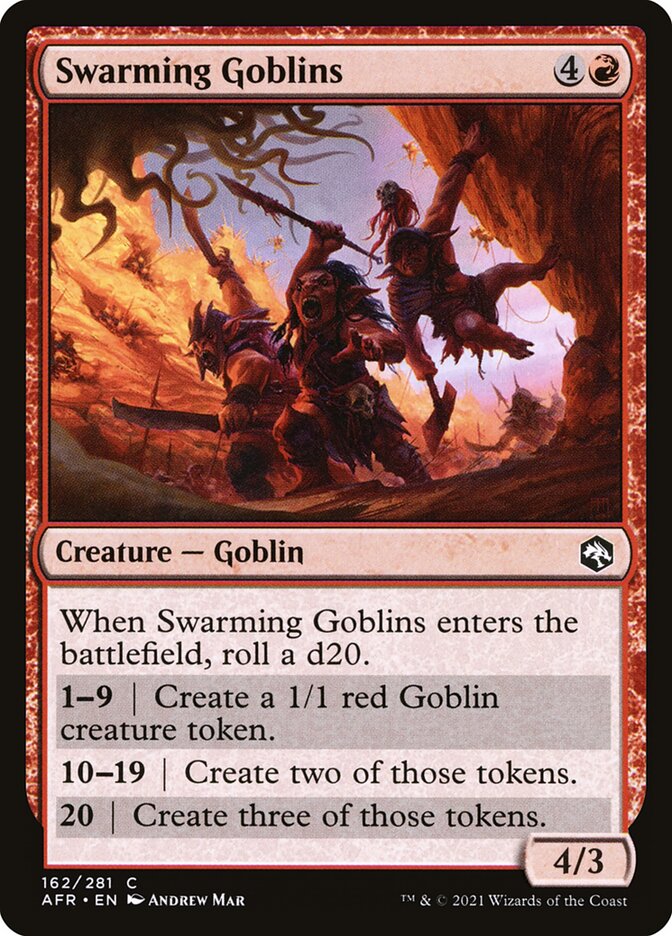 Swarming Goblins, Adventures in the forgotten realms Card Art
