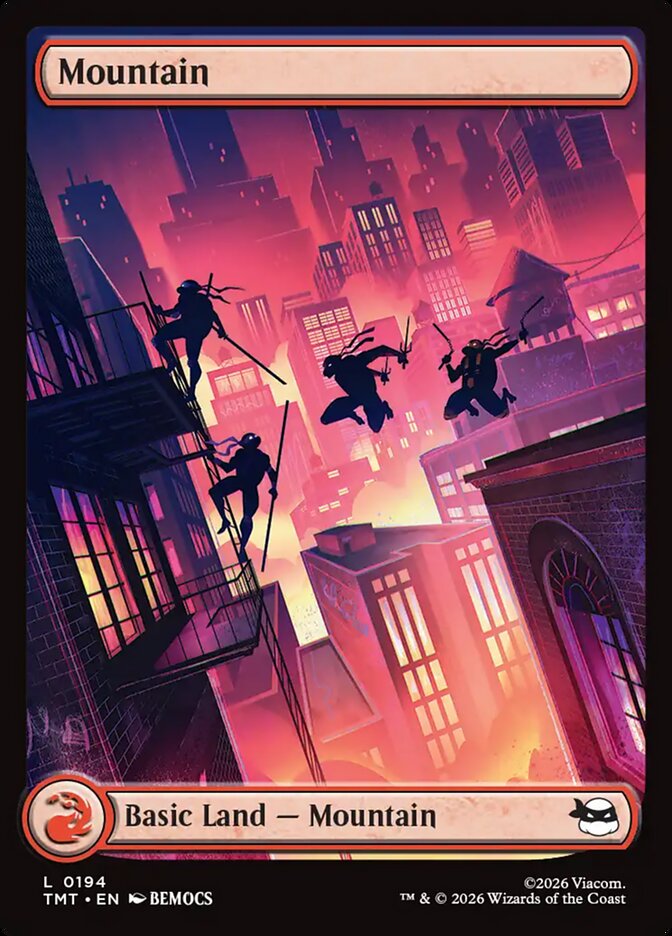 Mountain, Teenage Mutant Ninja Turtles Card Art
