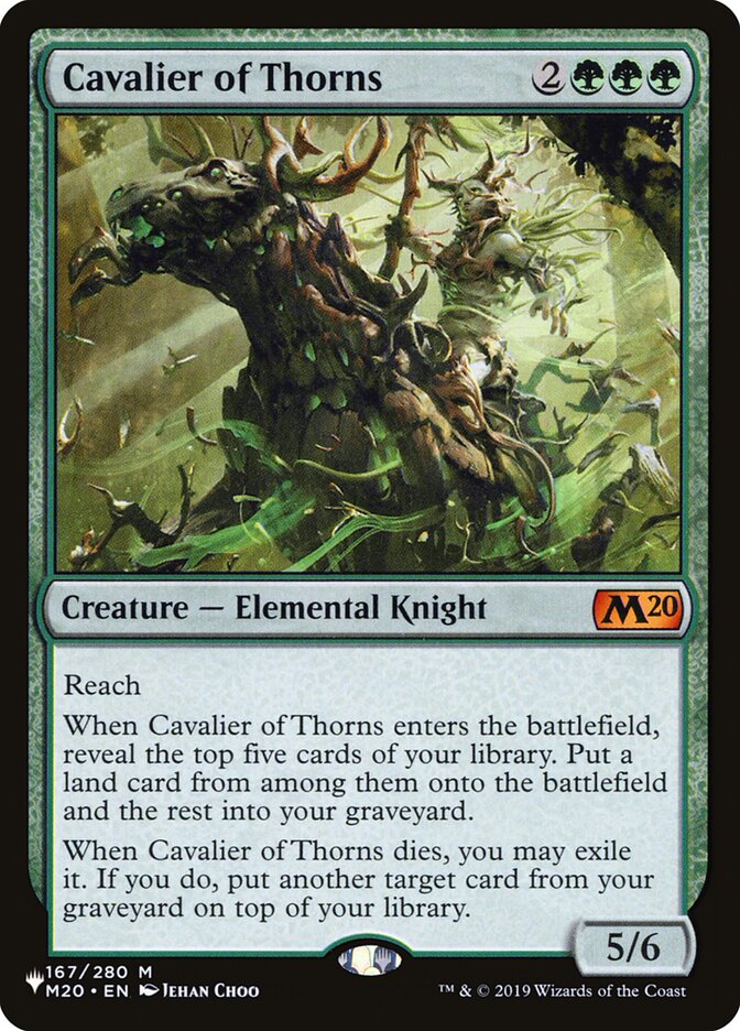 Cavalier of Thorns, The List Card Art