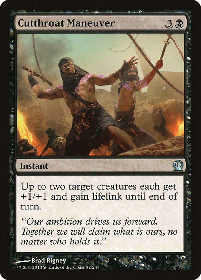 Cutthroat Maneuver, Theros Card Art