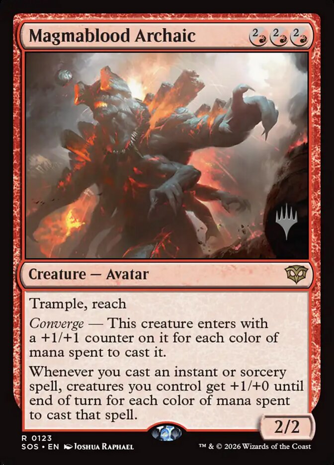Magmablood Archaic, Secrets Of Strixhaven Promos Card Art