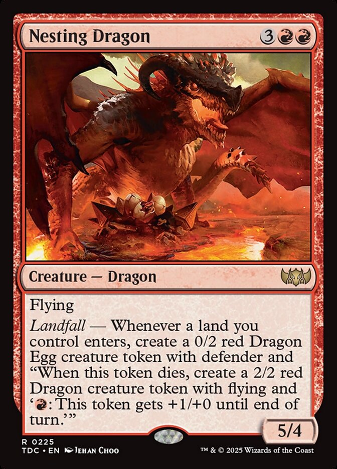 Nesting Dragon, Tarkir: dragonstorm commander Card Art