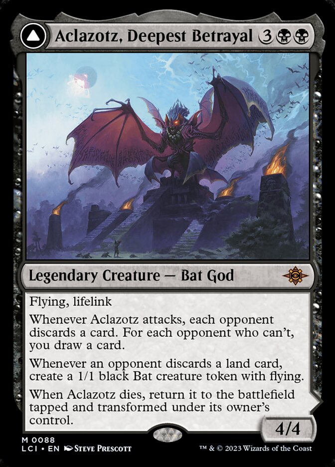 Aclazotz, Deepest Betrayal // Temple of the Dead, The lost caverns of ixalan Card Art