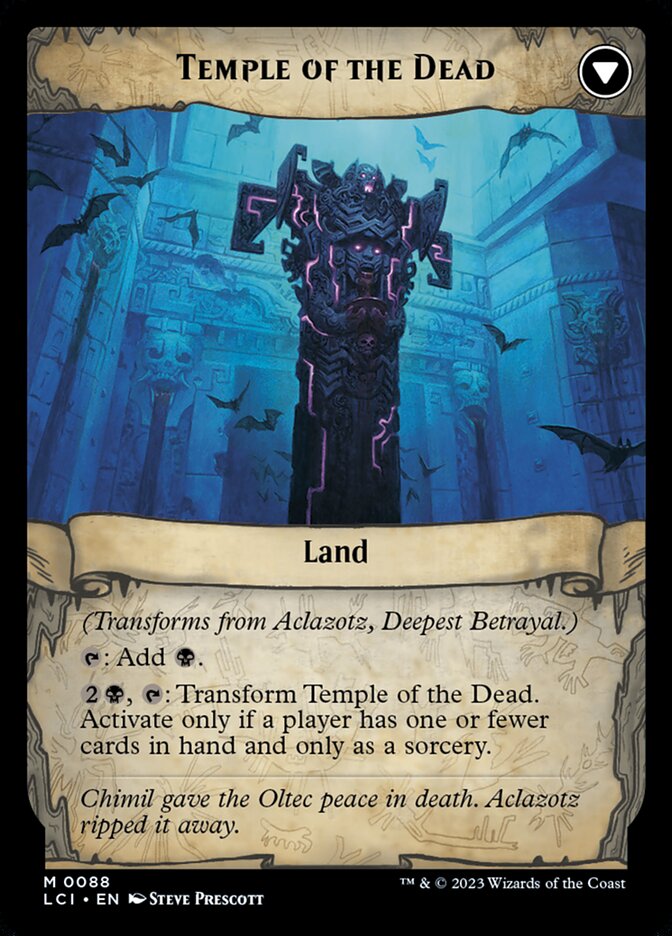 Aclazotz, Deepest Betrayal // Temple of the Dead, The lost caverns of ixalan Card Art