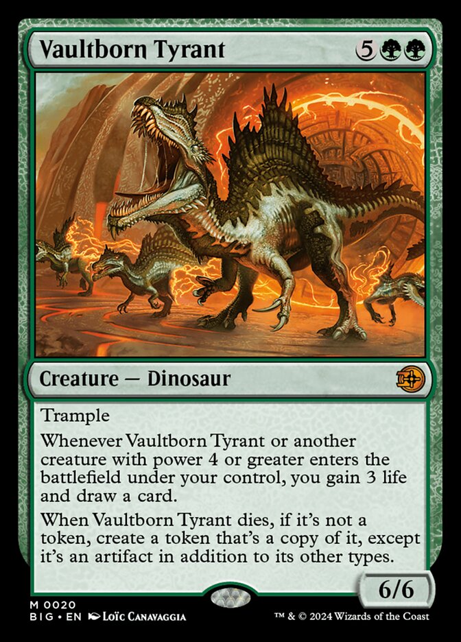 Vaultborn Tyrant, The big score Card Art