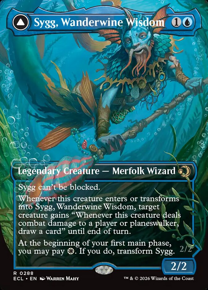 Sygg, Wanderwine Wisdom // Sygg, Wanderbrine Shield, Lorwyn Eclipsed Card Art