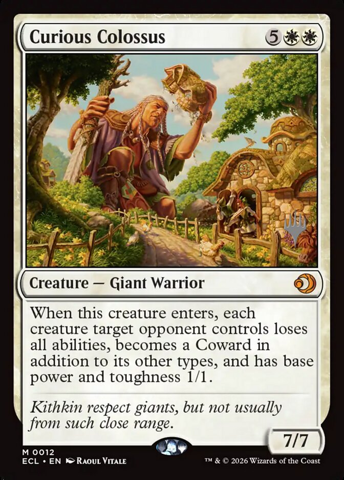 Curious Colossus, Lorwyn Eclipsed Promos Card Art