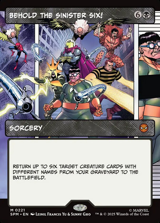 Behold the Sinister Six!, Marvel'S Spider-Man Card Art