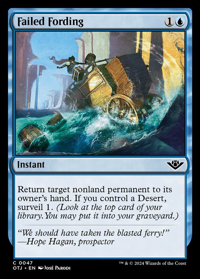 Failed Fording, Outlaws of thunder junction Card Art