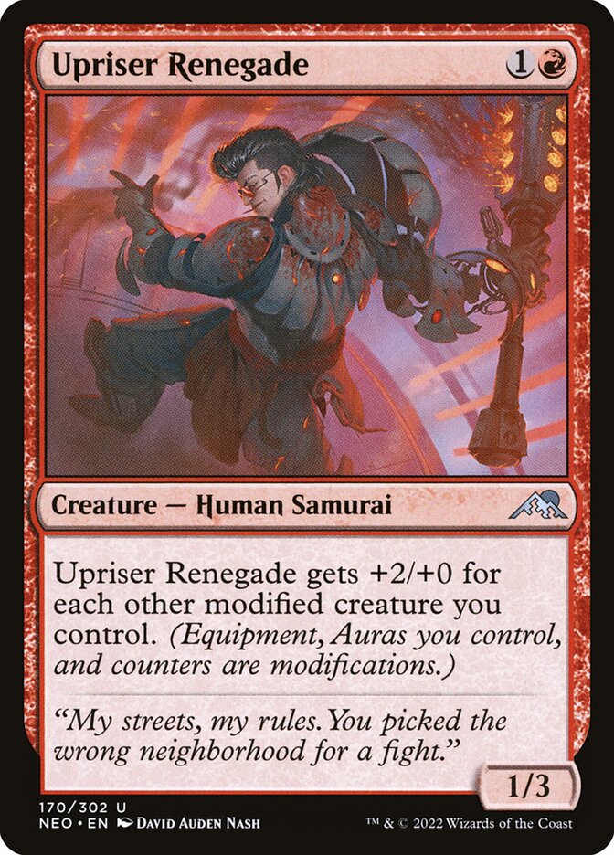 Upriser Renegade, Kamigawa: neon dynasty Card Art