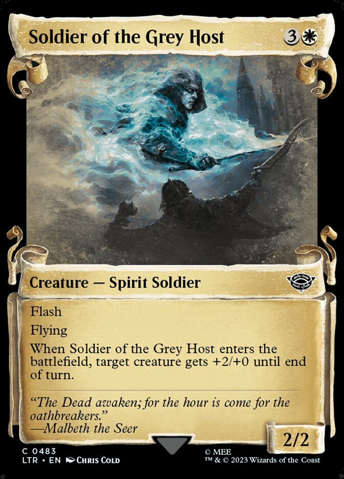 Soldier of the Grey Host, The lord of the rings: tales of middle-earth Card Art