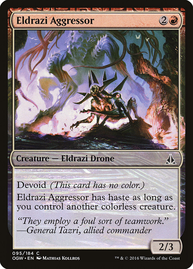 Eldrazi Aggressor, Oath of the gatewatch Card Art