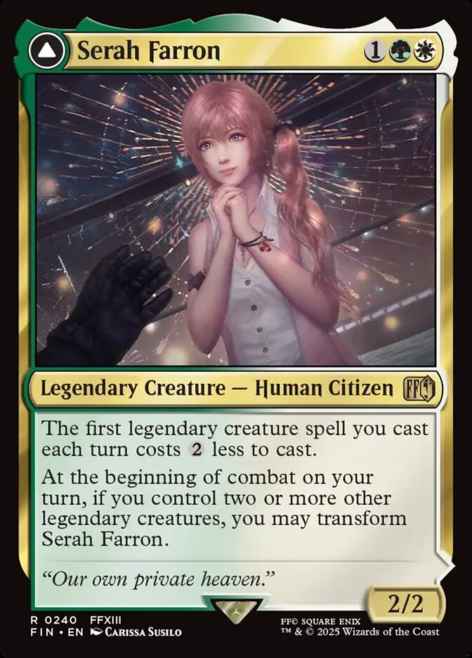 Serah Farron // Crystallized Serah, Final fantasy Card Art