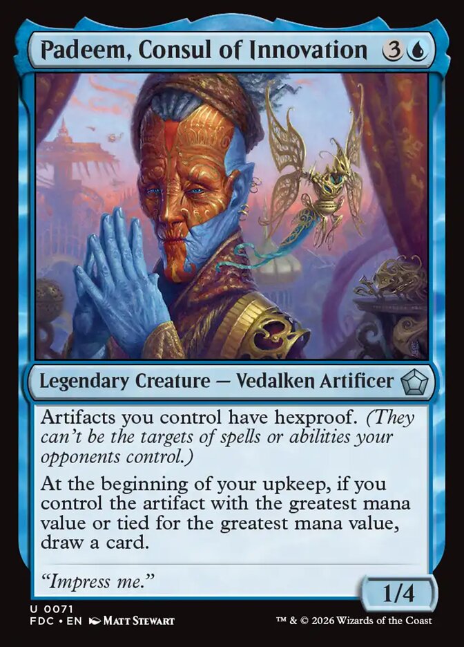 Padeem, Consul of Innovation, Foundations Commander Card Art