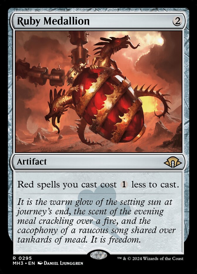 Ruby Medallion, Modern Horizons 3 Card Art
