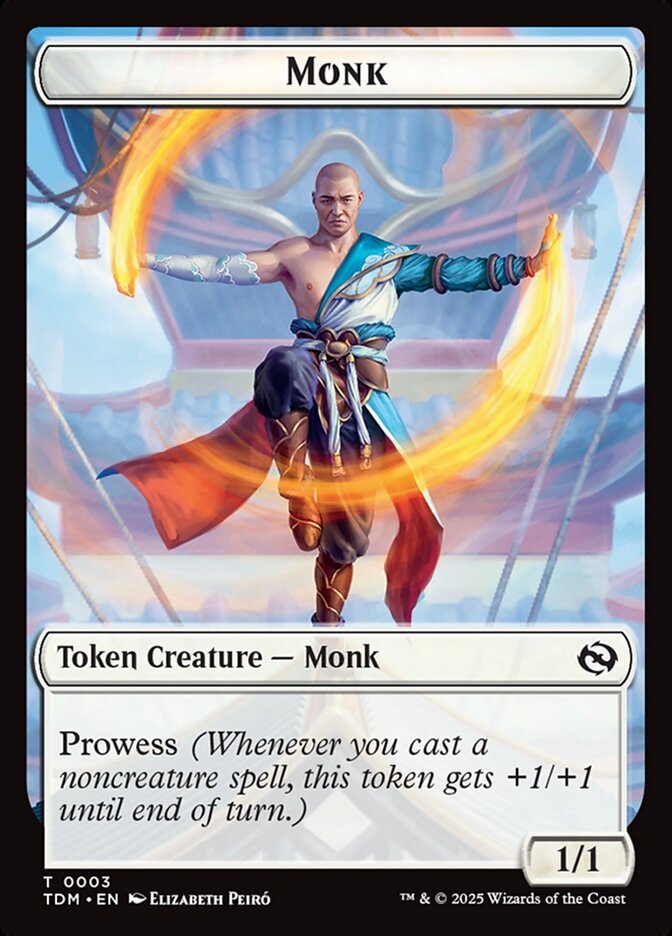 Monk, Tarkir: dragonstorm tokens Card Art