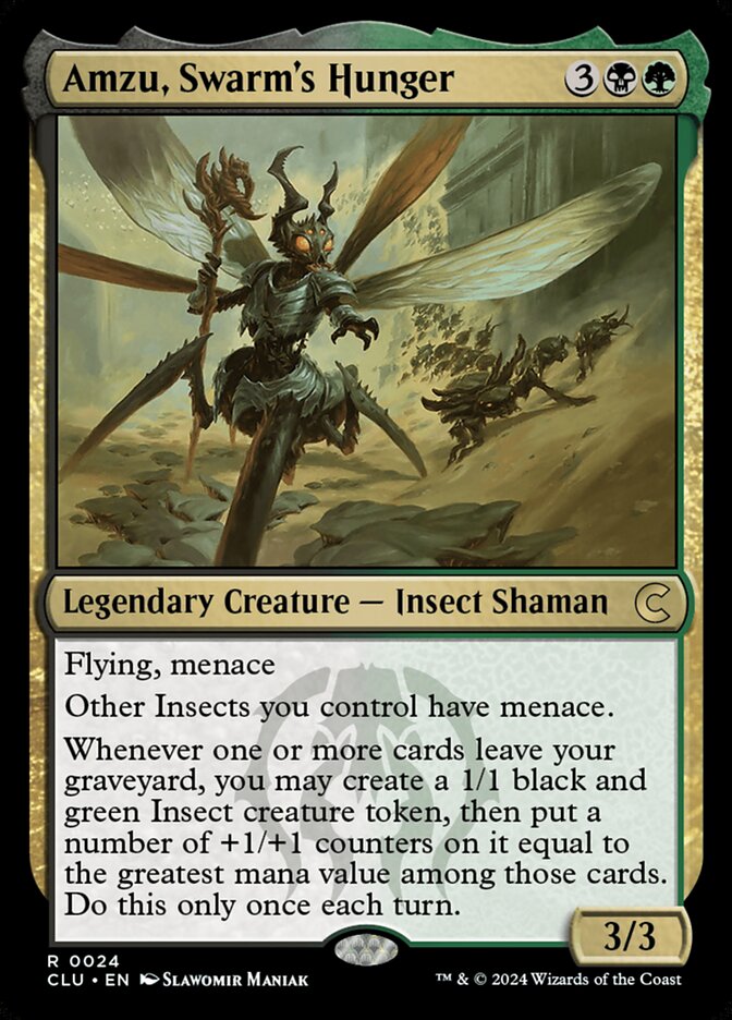 Amzu, Swarm's Hunger, Ravnica: Clue Edition Card Art
