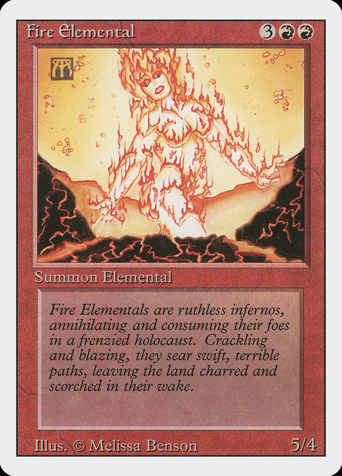Fire Elemental, Revised edition Card Art