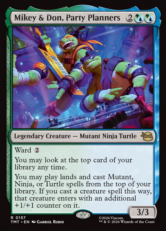 Mikey & Don, Party Planners, Teenage Mutant Ninja Turtles Card Art