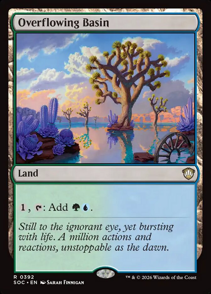 Overflowing Basin, Secrets Of Strixhaven Commander Card Art