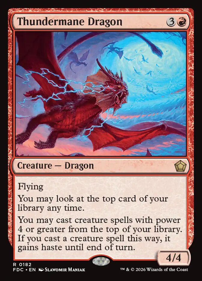 Thundermane Dragon, Foundations Commander Card Art