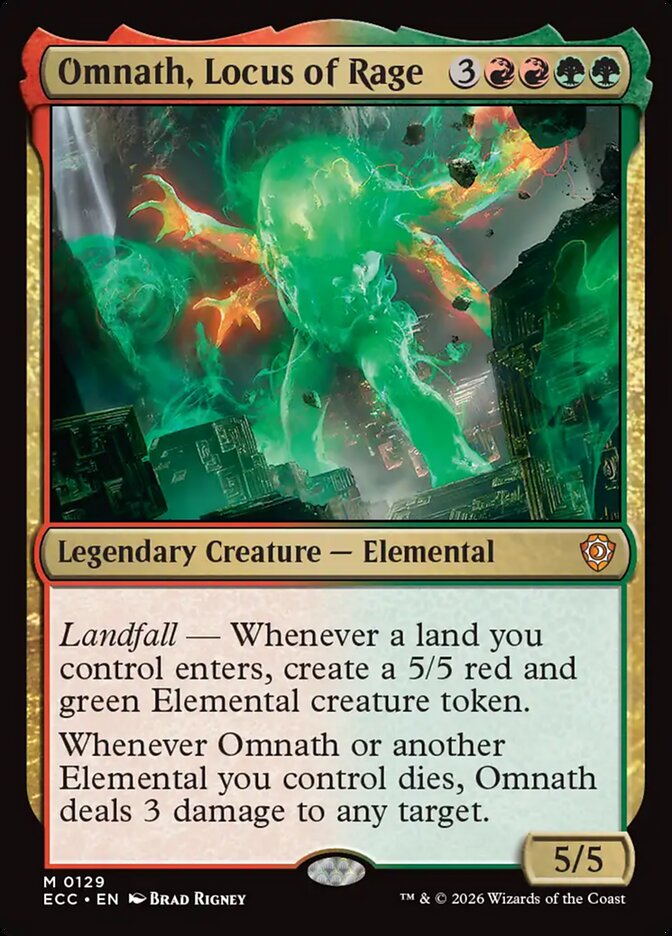Omnath, Locus of Rage, Lorwyn Eclipsed Commander Card Art