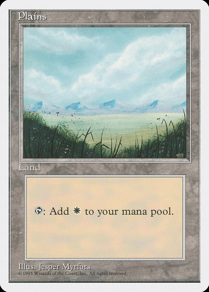 Plains, Fourth edition Card Art