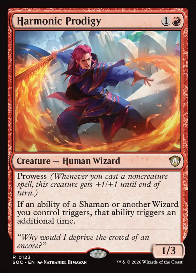Harmonic Prodigy, Secrets Of Strixhaven Commander Card Art