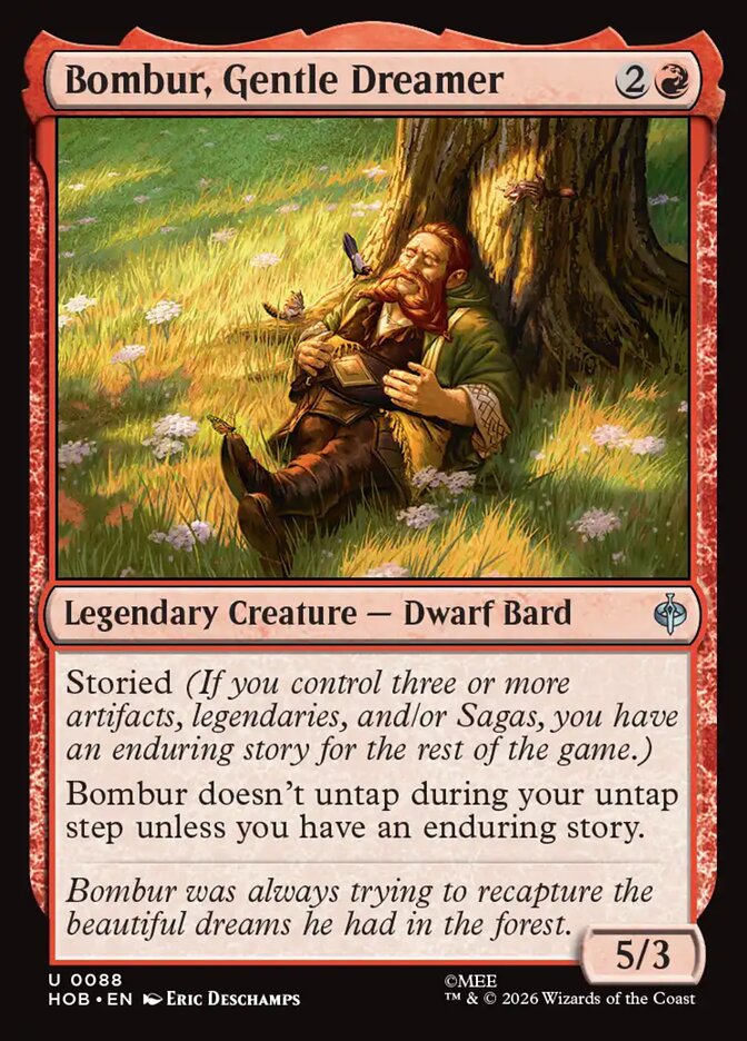 Bombur, Gentle Dreamer, The Hobbit Card Art