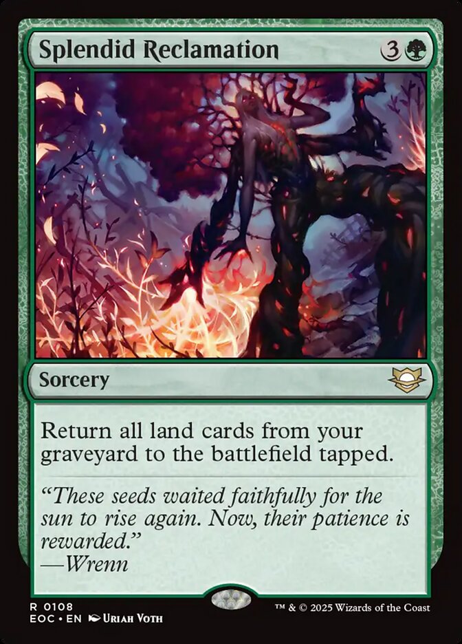 Splendid Reclamation, Edge Of Eternities Commander Card Art