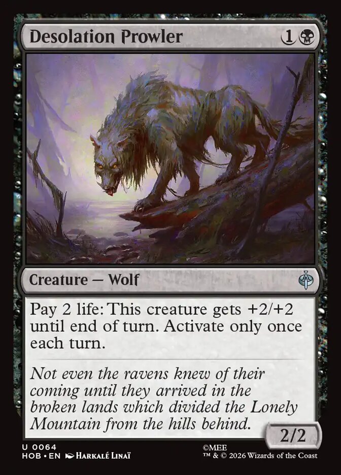 Desolation Prowler, The Hobbit Card Art