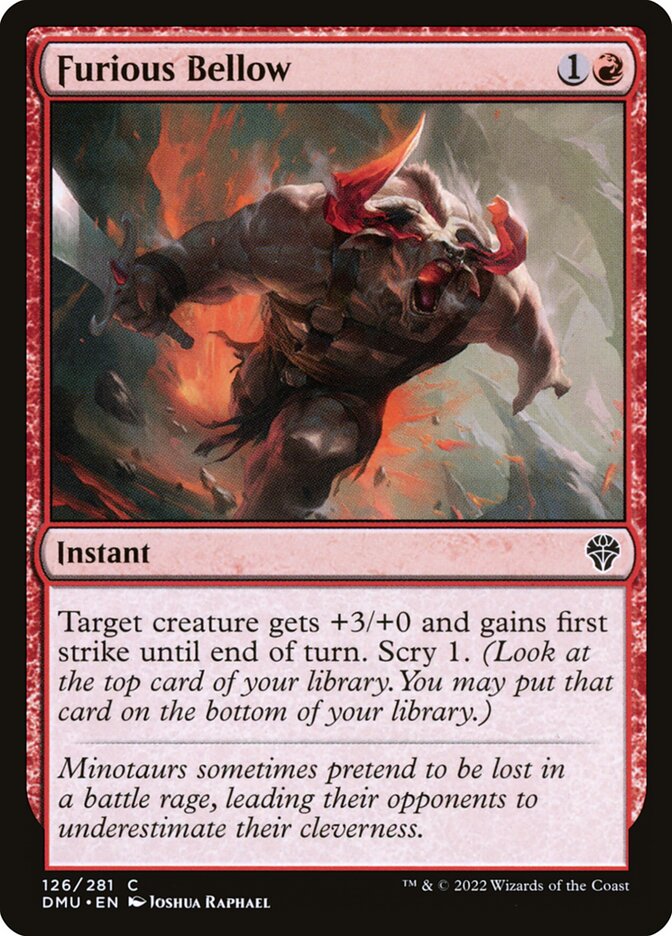 Furious Bellow, Dominaria united Card Art