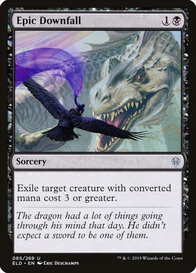 Epic Downfall, Throne of eldraine Card Art