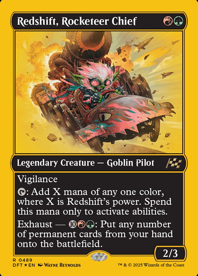 Redshift, Rocketeer Chief - Firstplace Foil