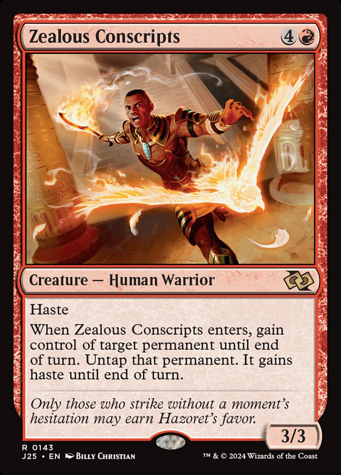 Zealous Conscripts, Foundations jumpstart Card Art