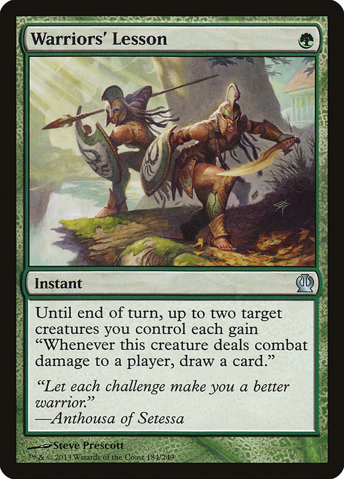 Warriors' Lesson, Theros Card Art