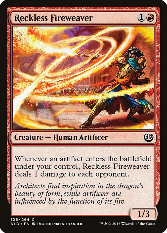 Reckless Fireweaver, Kaladesh Card Art