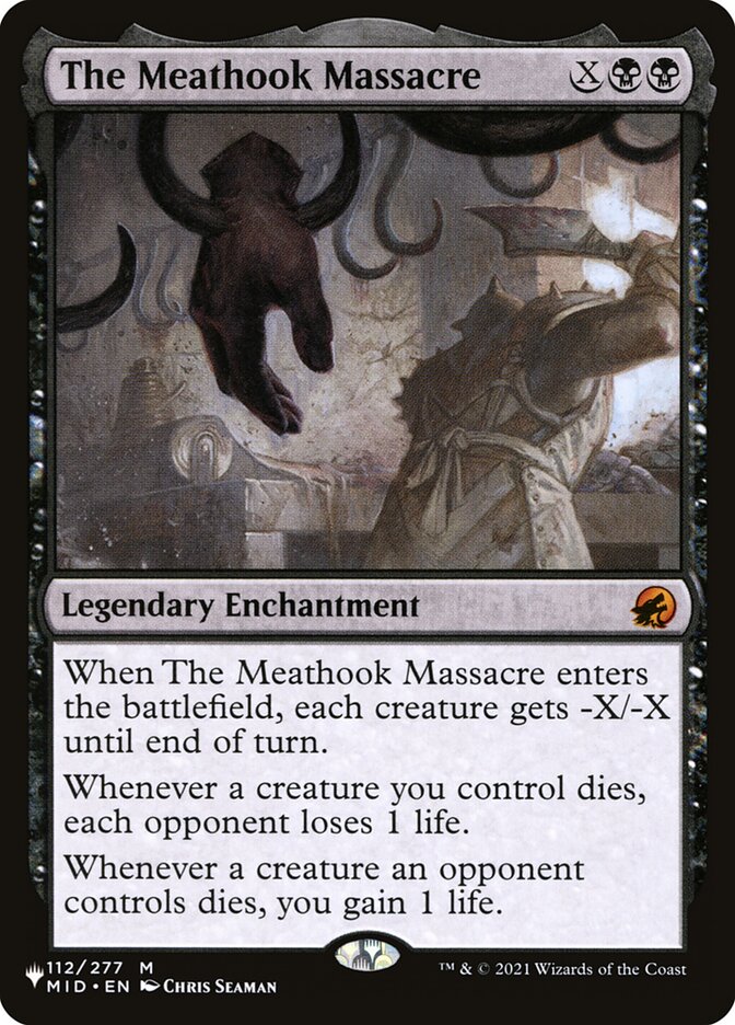 The Meathook Massacre, The List Card Art
