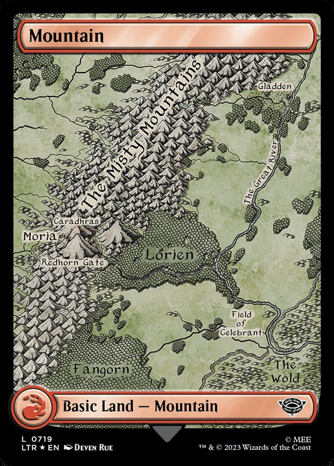 Mountain, The lord of the rings: tales of middle-earth Card Art