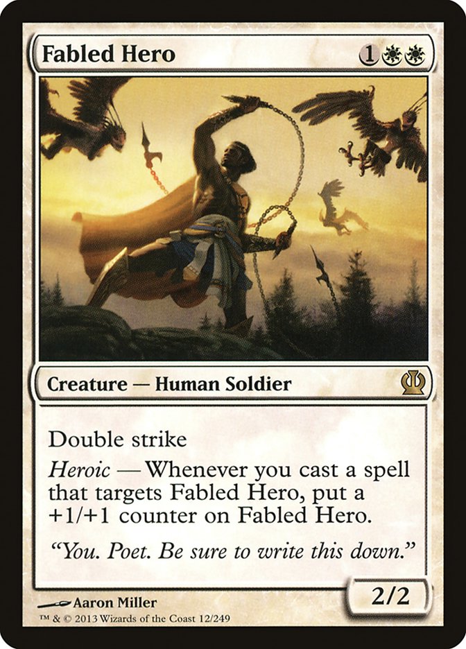 Fabled Hero, Theros Card Art