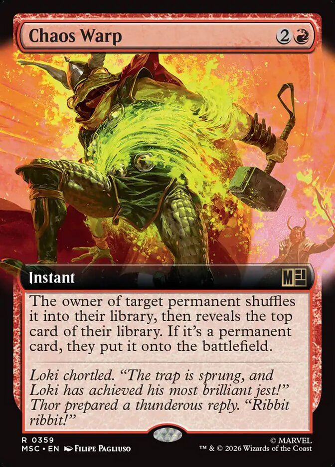 Chaos Warp, Marvel Super Heroes Commander Card Art