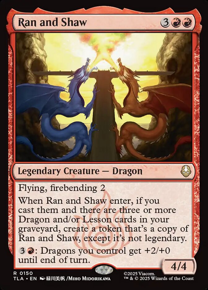 Ran and Shaw, Avatar: The Last Airbender Card Art
