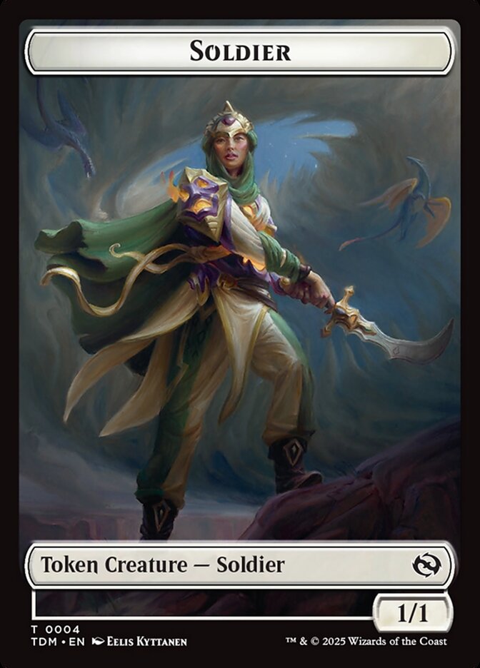 Soldier, Tarkir: dragonstorm tokens Card Art